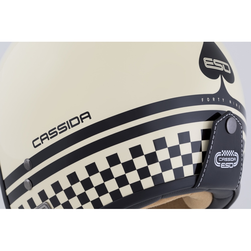 Open helm Cassida Eso Forty Nine crème-zwart