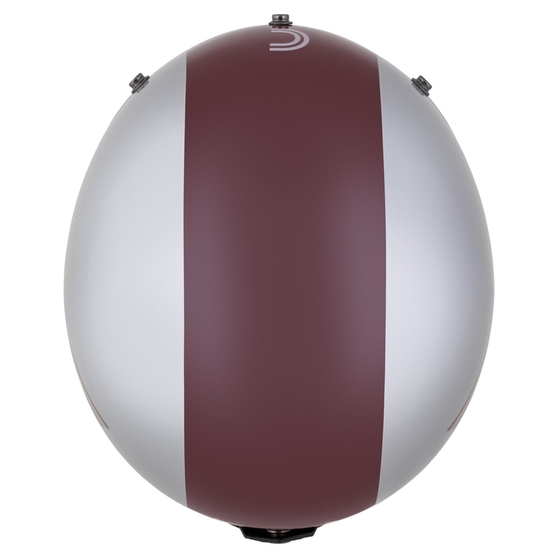 Cassida Eso Jawa Panel Open Face Helm Rood-Zilver-Zwart