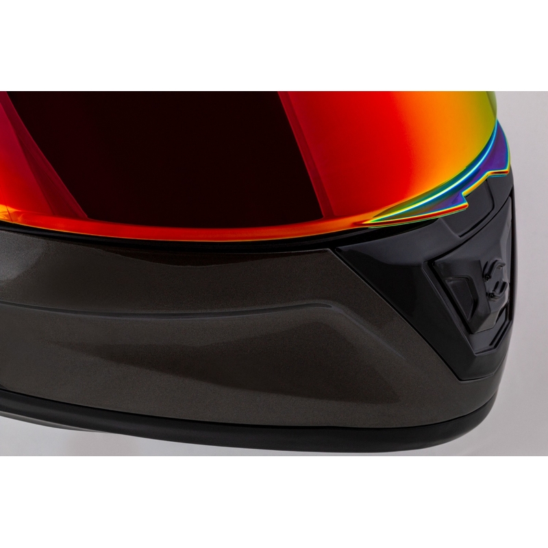 Cassida Aero Super Mono integraal motorhelm glanzend zwart chroom-zwart