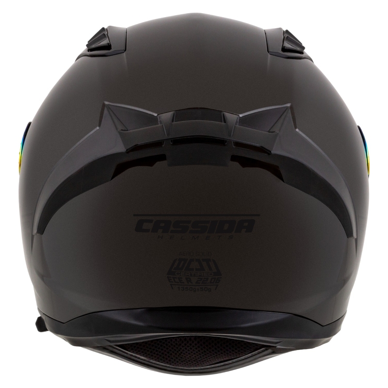 Cassida Aero Super Mono integraal motorhelm glanzend zwart chroom-zwart