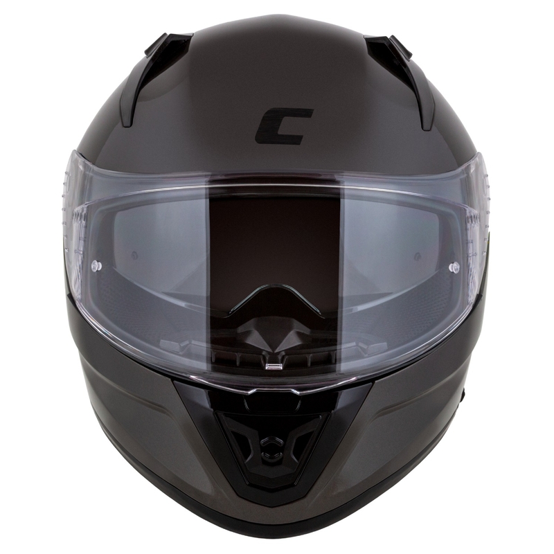 Cassida Aero Super Mono integraal motorhelm glanzend zwart chroom-zwart