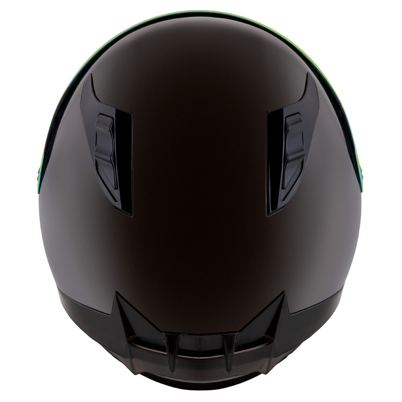 Cassida Aero Super Mono integraal motorhelm glanzend zwart chroom-zwart