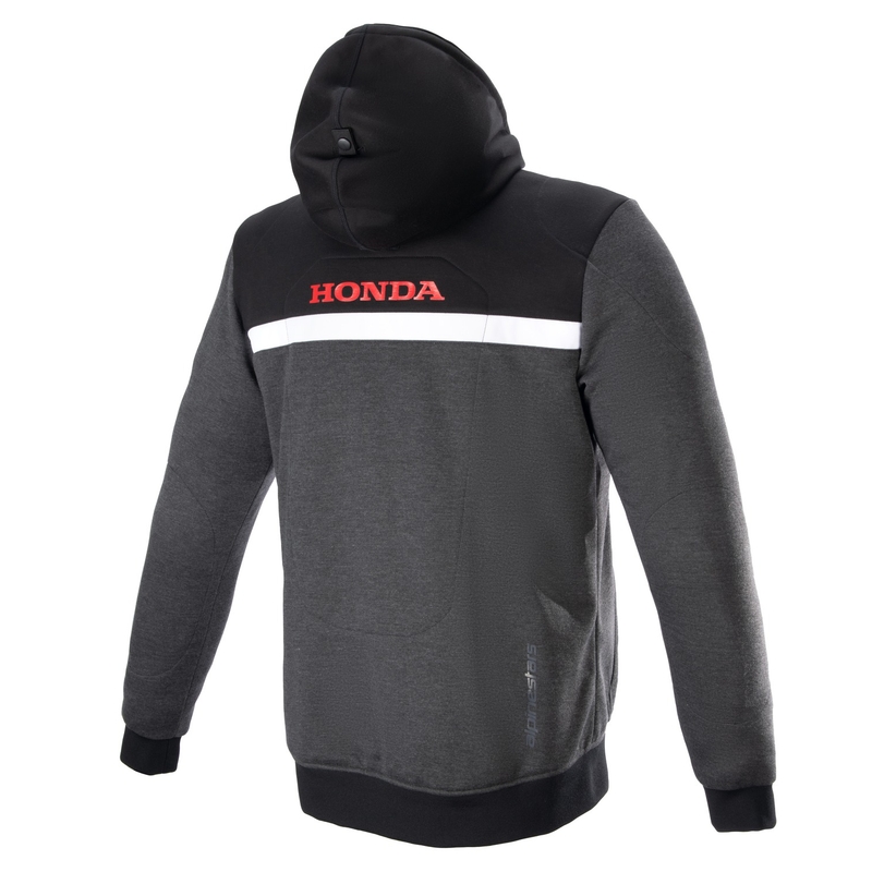 Alpinestars Chrome Street Hoodie Honda motorsweatshirt zwart-grijs-rood