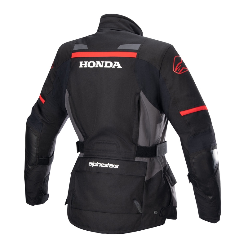 Alpinestars Stella Andes Drystar Honda dames motorjack zwart-grijs