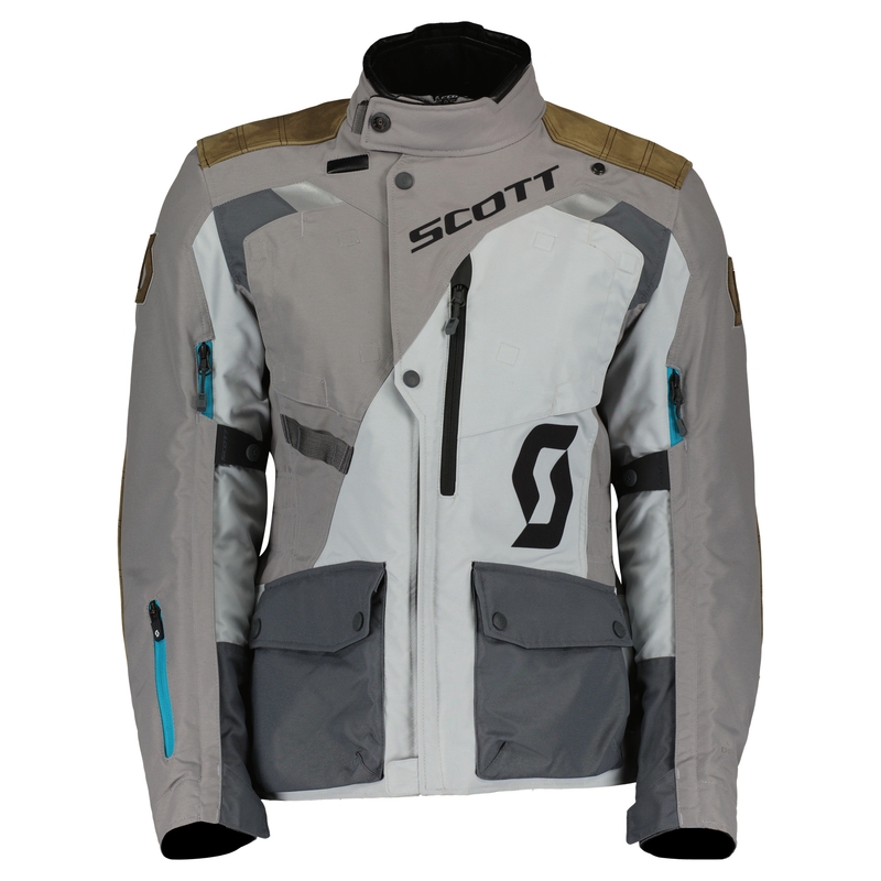 Dames motorjas SCOTT W'S DUALRAID DRYO IRON grijsbruin uitverkoop
