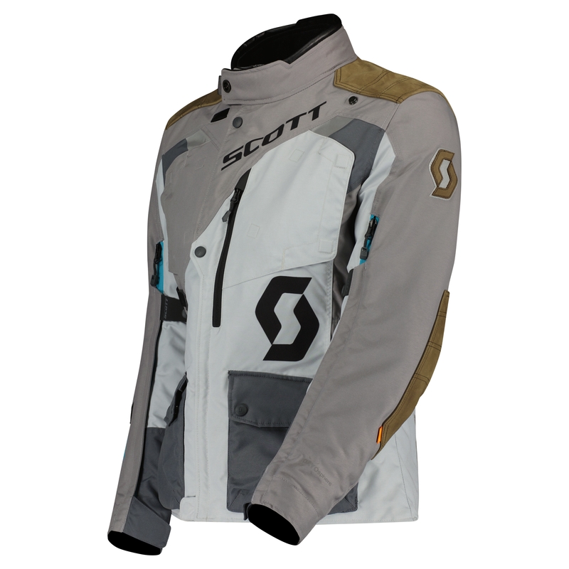 Dames motorjas SCOTT W'S DUALRAID DRYO IRON grijsbruin uitverkoop