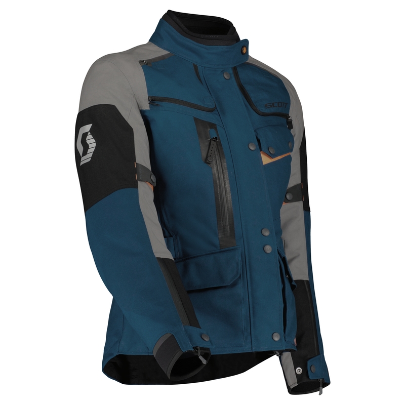 Dames motorjas SCOTT VOYAGER DRYO blauw-grijs