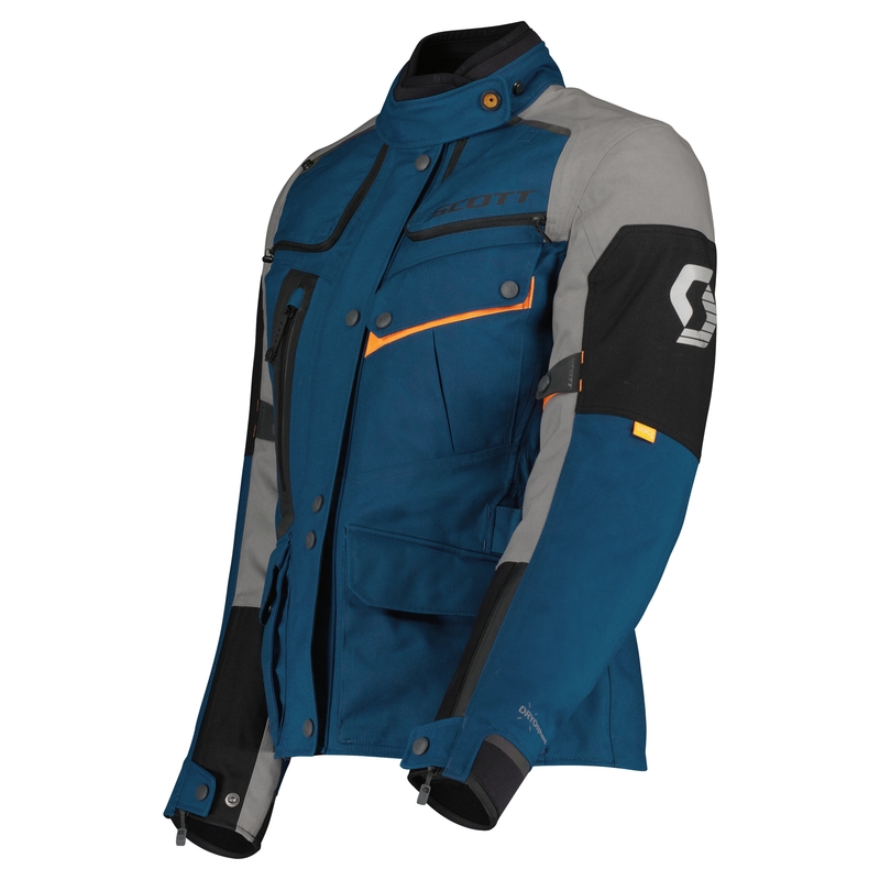 Dames motorjas SCOTT VOYAGER DRYO blauw-grijs