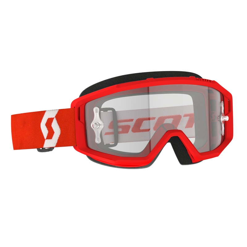 Motorcrossbril SCOTT PRIMAL CLEAR rood en wit