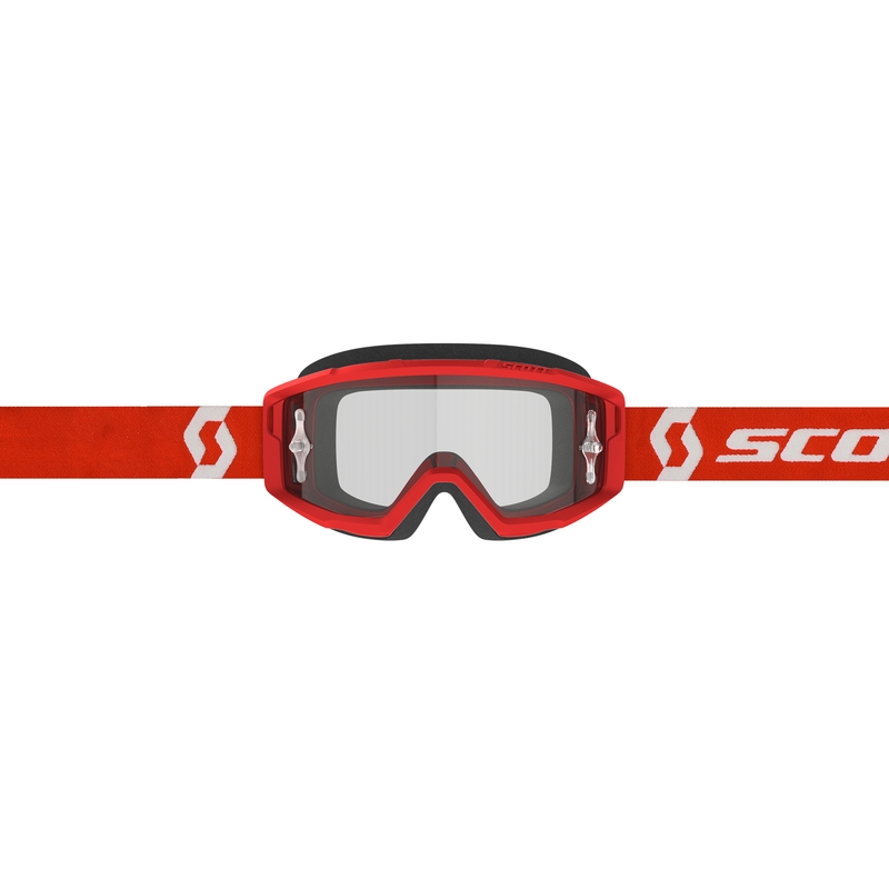 Motorcrossbril SCOTT PRIMAL CLEAR rood en wit