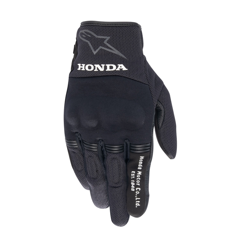 Alpinestars Koperen Honda motorhandschoenen collectie 2024 zwart-grijs