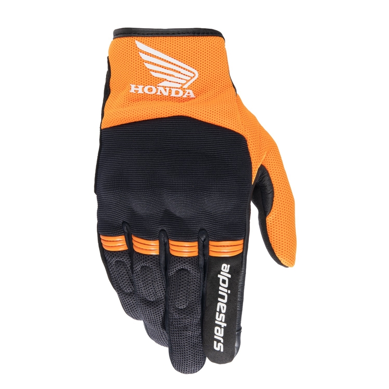 Alpinestars Copper Honda motorhandschoenen zwart-oranje