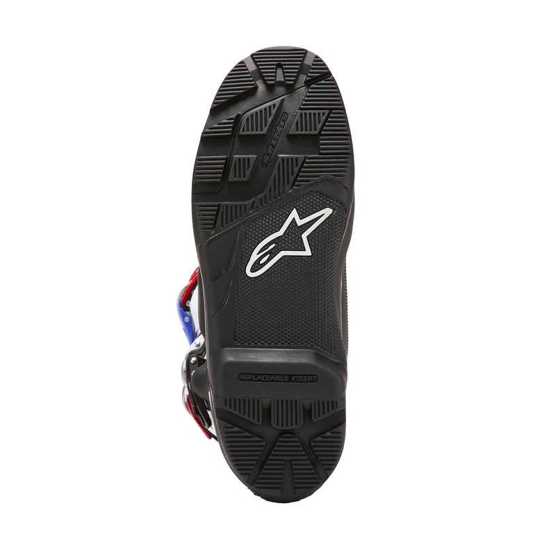 Alpinestars Tech 7 Enduro Drystar Honda Motorlaarzen Zwart-Blauw-Wit-Rood