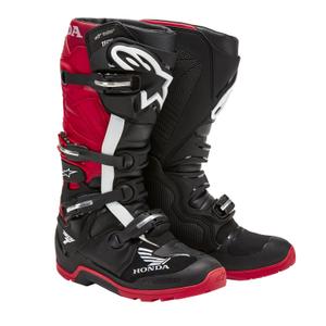 Alpinestars Tech 7 Enduro Drystar Honda Motorfiets Laarzen Collectie 2024 Zwart en Rood