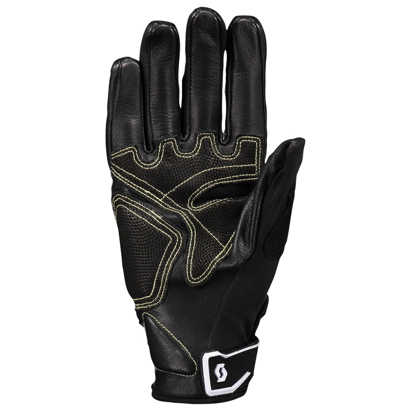 Leren motorhandschoenen SCOTT ASSAULT PRO zwart/wit
