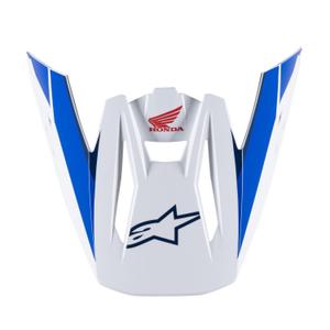 Helmvizier voor Alpinestars S-M5 Honda 2024 collectie wit-blauw-rood