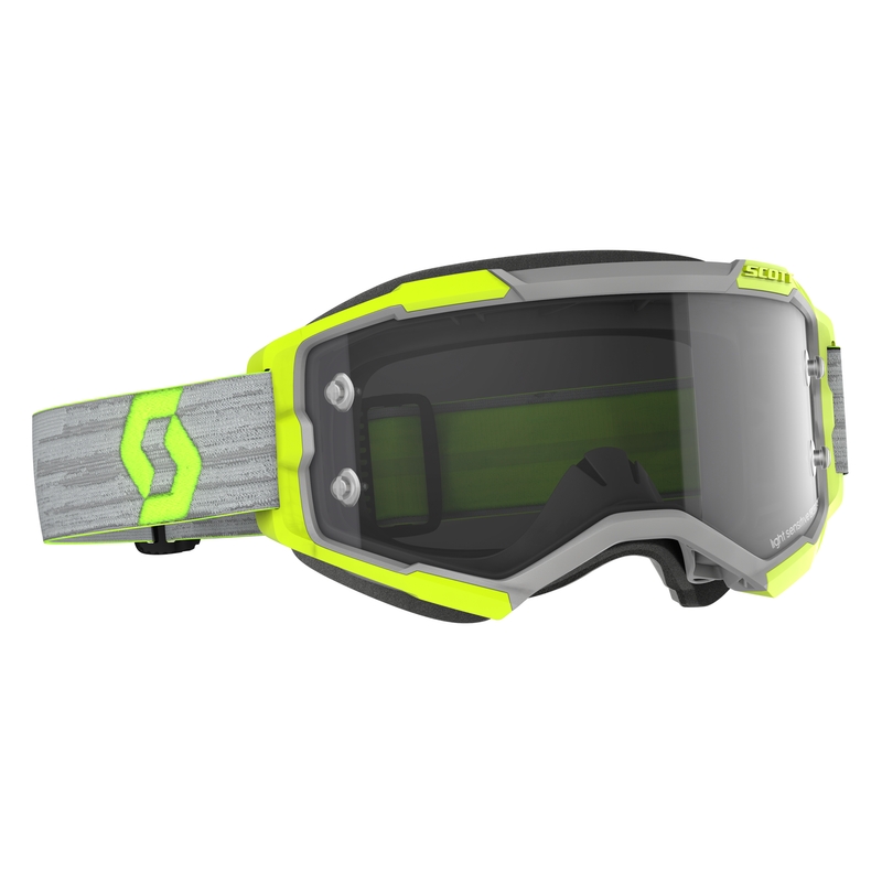Motorcrossbril SCOTT Fury LS zwart-fluogeel