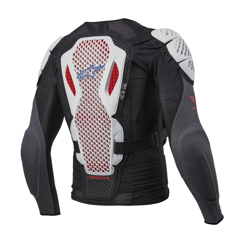 Alpinestars Bionic Plus 2 Honda bodyprotector collectie wit-blauw-rood-zwart