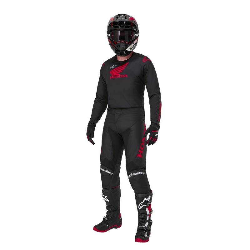 Alpinestars Racer Iconic Honda Collection Motocross Jersey Zwart-Rood