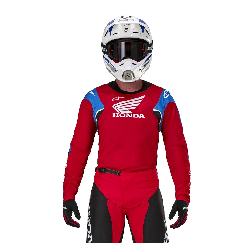 Alpinestars Racer Iconic Honda Collection Motocross Jersey Rood-Zwart-Blauw-Wit
