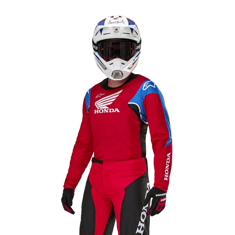 Alpinestars Racer Iconic Honda Collection Motocross Jersey Rood-Zwart-Blauw-Wit