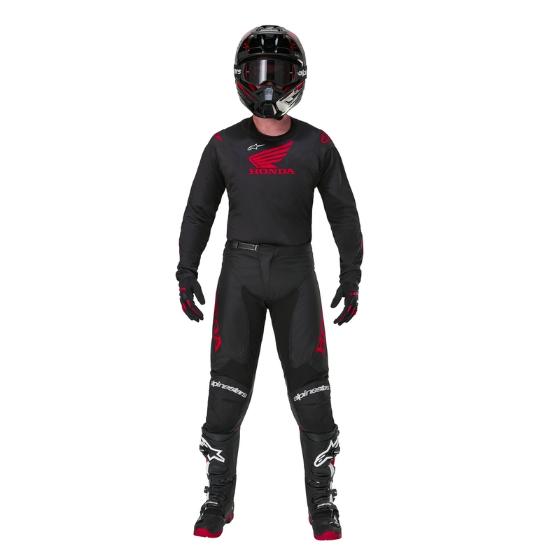 Alpinestars Racer Iconic Honda Collection Motocrossbroek Zwart-Rood