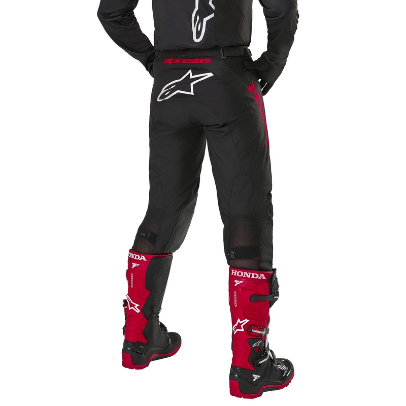 Alpinestars Racer Iconic Honda Collection Motocrossbroek Zwart-Rood