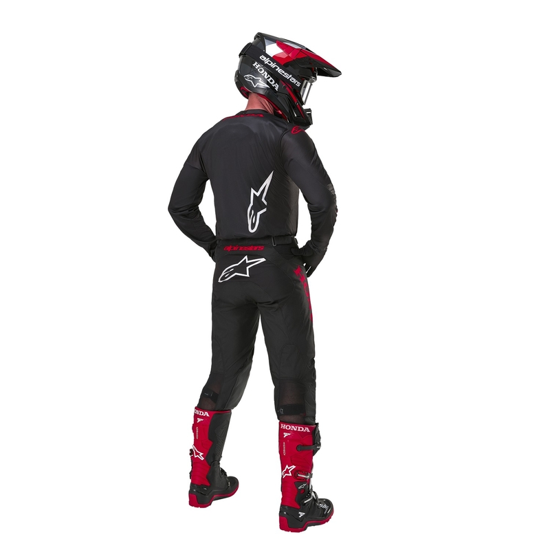 Alpinestars Racer Iconic Honda Collection Motocrossbroek Zwart-Rood