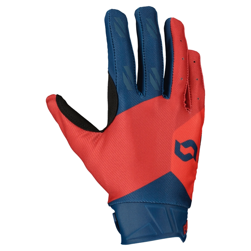 Motorcross handschoenen SCOTT EVO TRACK blauw-neon rood