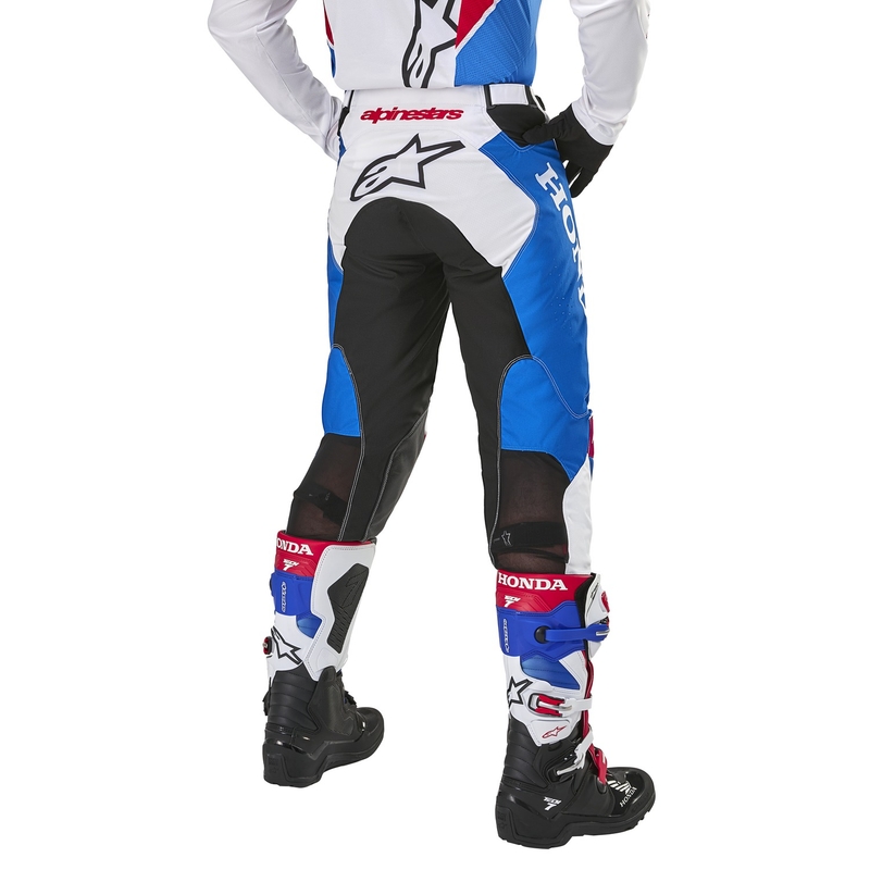 Alpinestars Racer Iconic Honda collectie motorcrossbroek wit-blauw-rood-zwart
