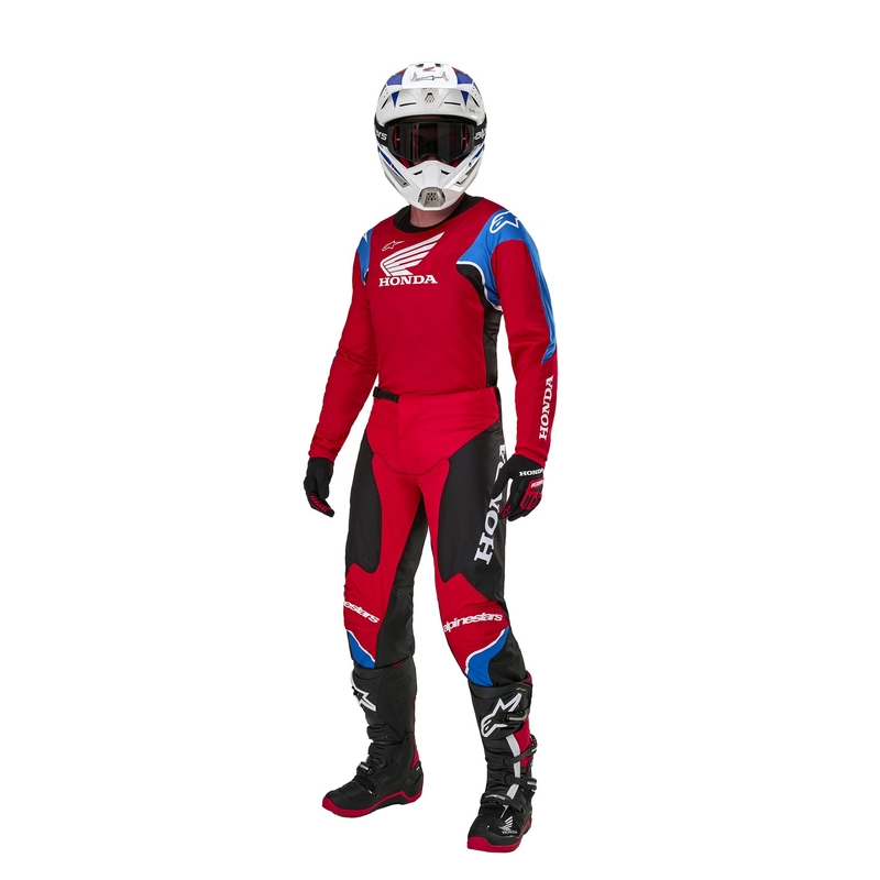 Alpinestars Racer Iconic Honda Motocross Broekencollectie Rood-Zwart-Blauw-Wit