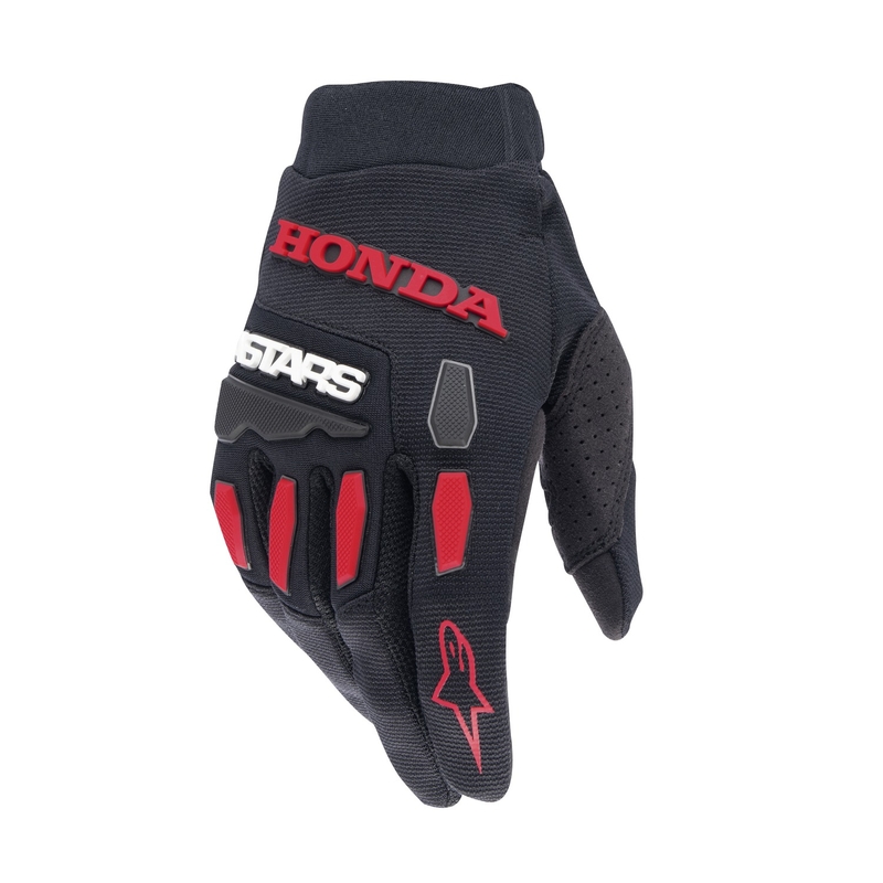 Alpinestars Full Bore Honda Collection Motocross Handschoenen Zwart-Rood