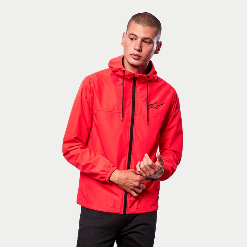 Bunda Alpinestars Treq Windbreaker červeno fluo-černá