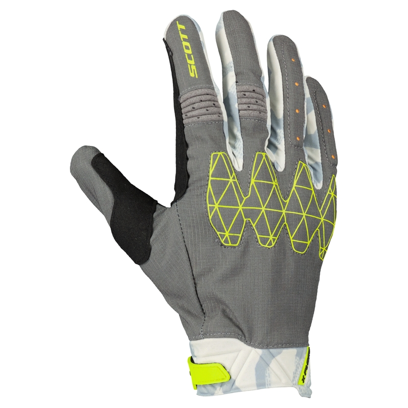 Motorhandschoenen SCOTT X-PLORE D3O grijs-geel