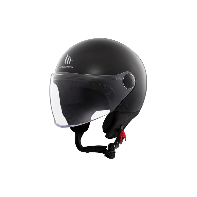 MT Street S Open Motorhelm Glanzend Zwart