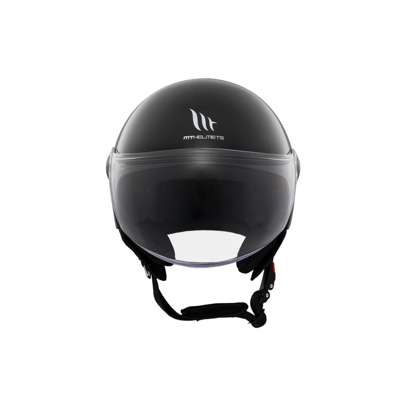 MT Street S Open Motorhelm Glanzend Zwart