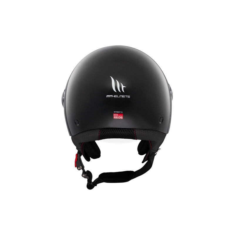 MT Street S Open Motorhelm Glanzend Zwart