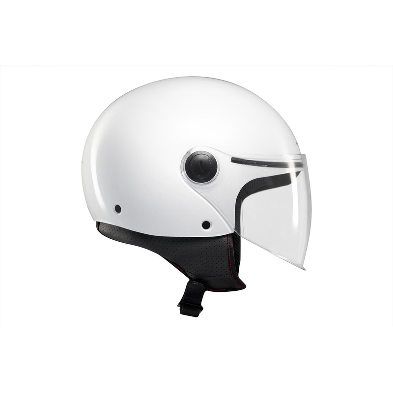 Open motorhelm MT Street S glanzend wit