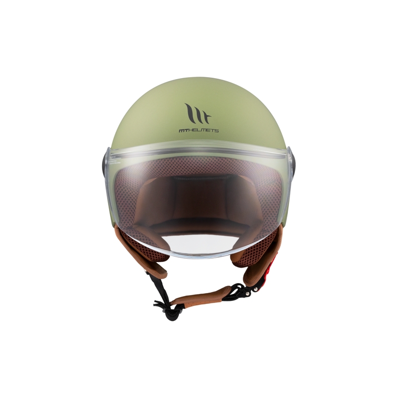 MT Street S open motorhelm mat groen