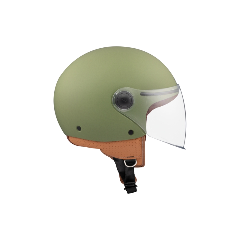 MT Street S open motorhelm mat groen