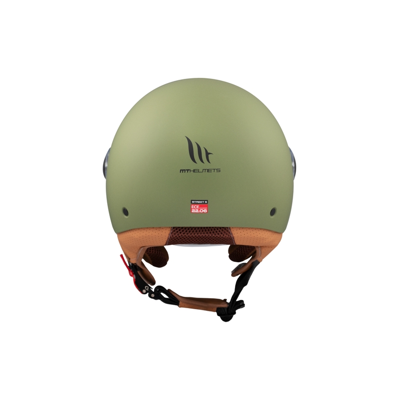 MT Street S open motorhelm mat groen