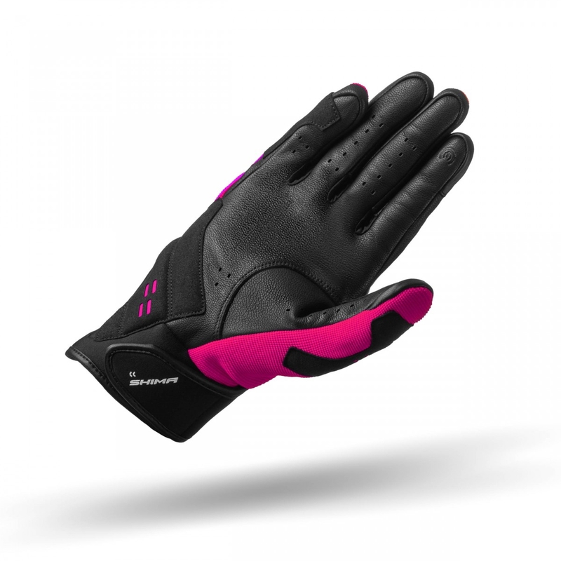 Dames motorhandschoenen Shima Drift roze-zwart