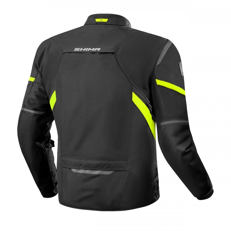 Motorjas Shima Rush 2.0 zwart-fluogeel