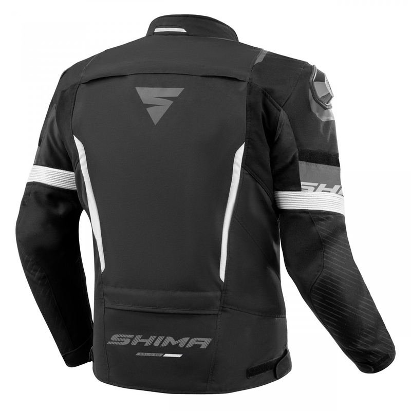Motorjas Shima Solid 2.0 zwart-wit