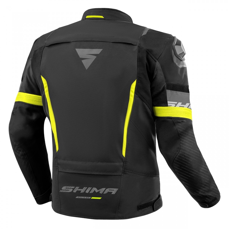 Motorjas Shima Solid 2.0 zwart-fluogeel