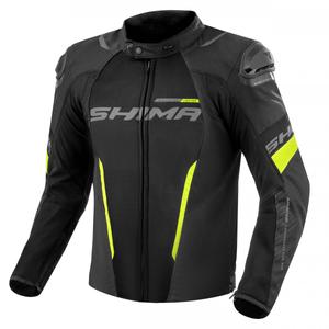 Motorjas Shima Solid 2.0 Vent zwart-fluogeel