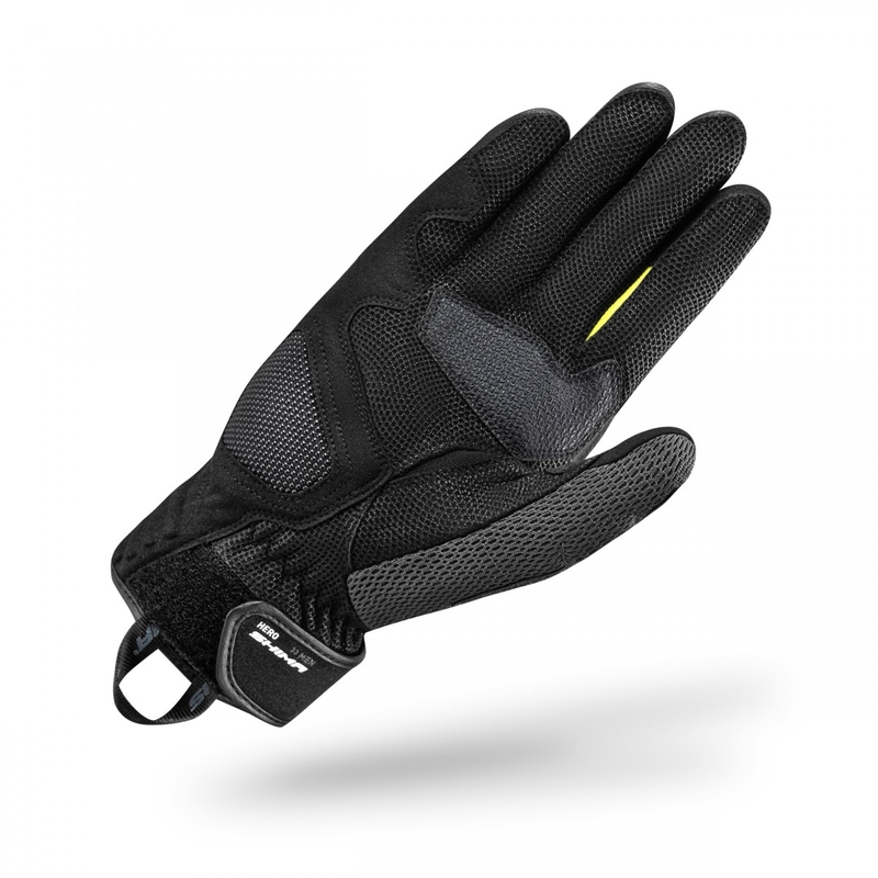 Motorhandschoenen Shima Hero zwart-fluo geel