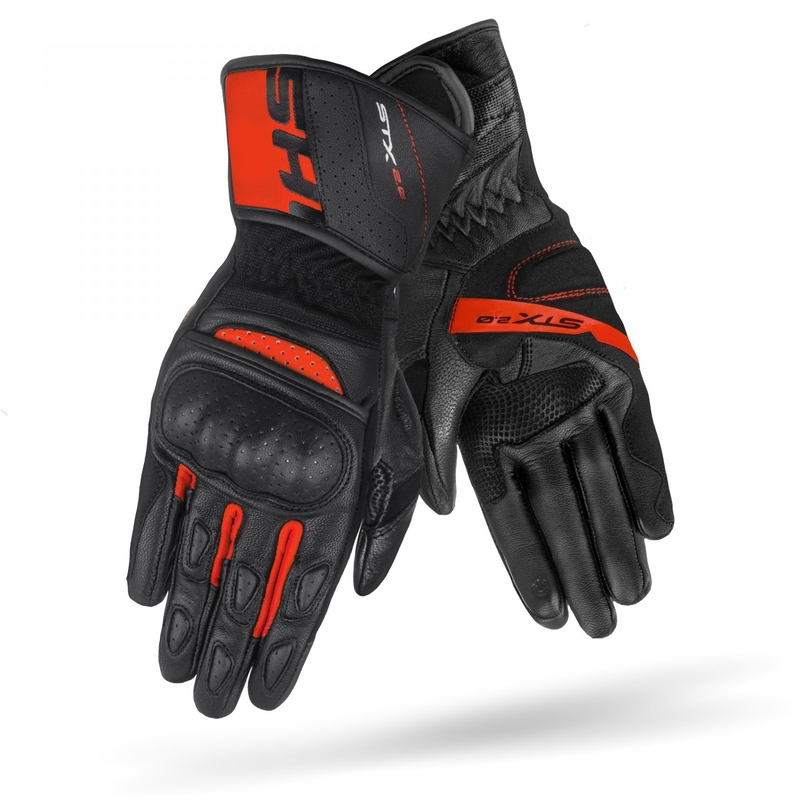 Motorhandschoenen Shima STX 2.0 zwart-rood