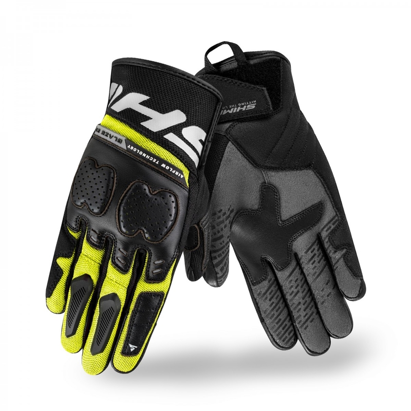 Motorhandschoenen Shima Blaze 2.0 zwart-fluogeel