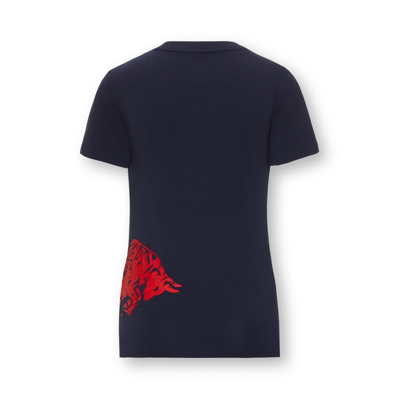 Dames-T-shirt Red Bull Adrenaline blauw en rood